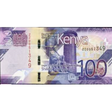 P53a Kenya - 100 Shillings Year 2019 (Replacement: ZZ Number)